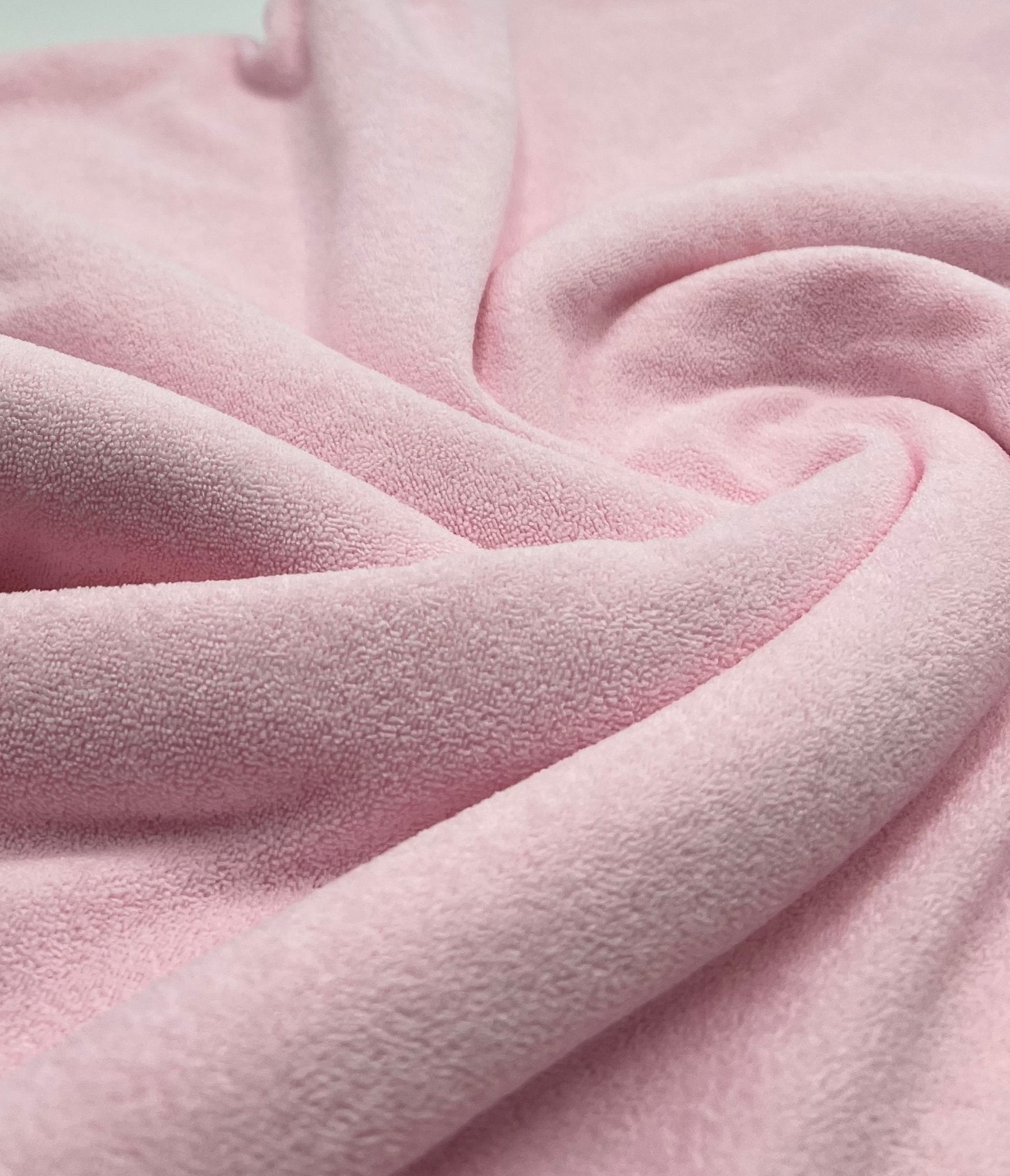 Pink Terry Towelling Polyester Stretch Dress Craft Fabric - T9 Fabrics